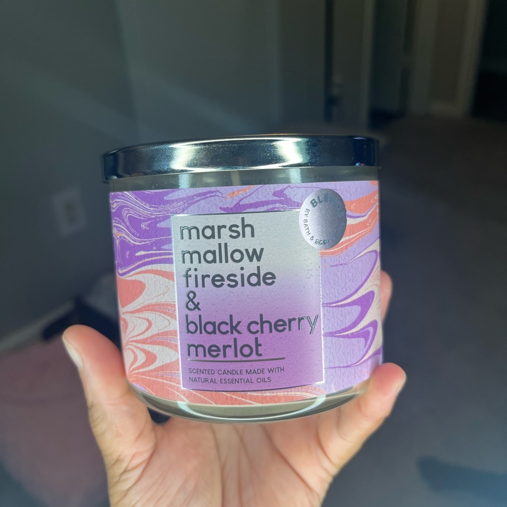 Black Cherry Merlot/Marshmallow Fireside 3-Wick Candle